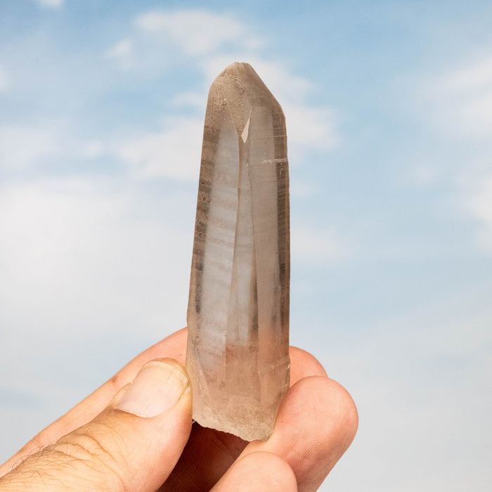 Smoky Lemurian Seed Quartz Crystal 65 g 79x30mm