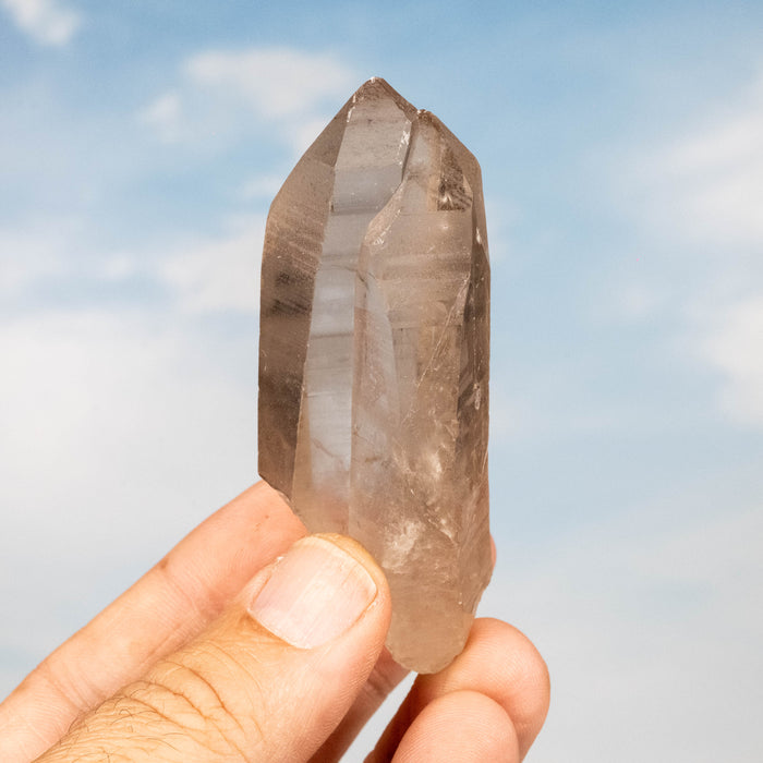 Smoky Lemurian Seed Quartz Crystal 81 g 79x33mm
