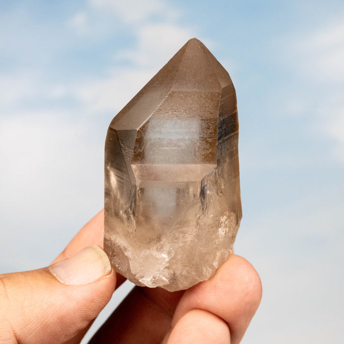 Smoky Lemurian Seed Quartz Crystal 86 g 66x34mm