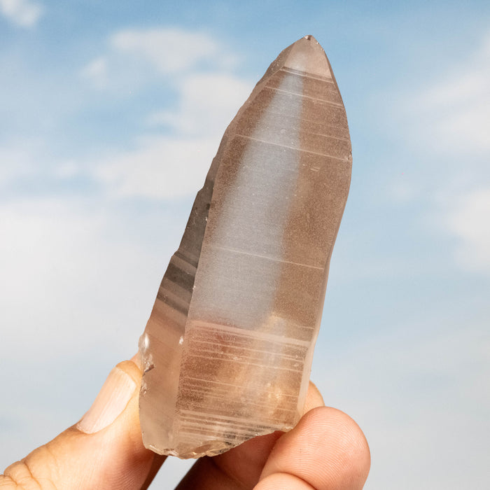 Smoky Lemurian Seed Quartz Crystal 73 g 77x34mm