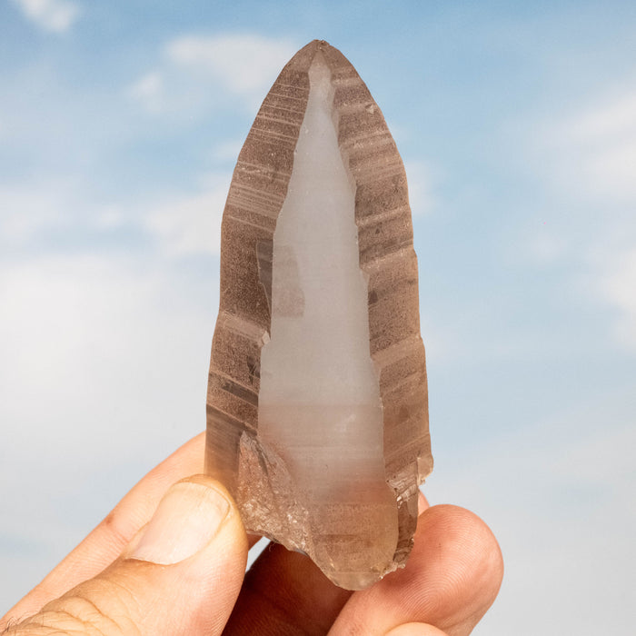 Smoky Lemurian Seed Quartz Crystal 73 g 77x34mm
