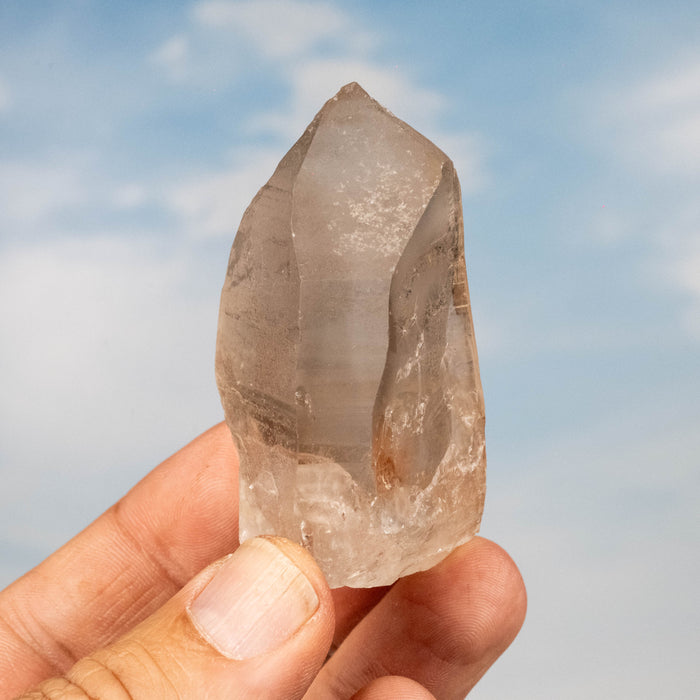 Smoky Lemurian Seed Quartz Crystal *DING 90 g 64x38mm