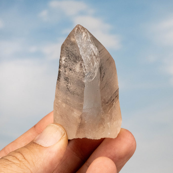 Smoky Lemurian Seed Quartz Crystal *DING 90 g 64x38mm