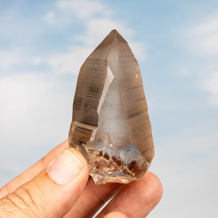 Smoky Lemurian Seed Quartz Crystal 108 g 72x41mm