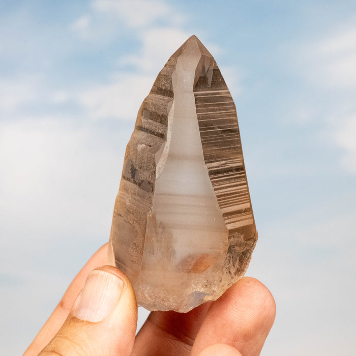 Smoky Lemurian Seed Quartz Crystal 108 g 75x41mm
