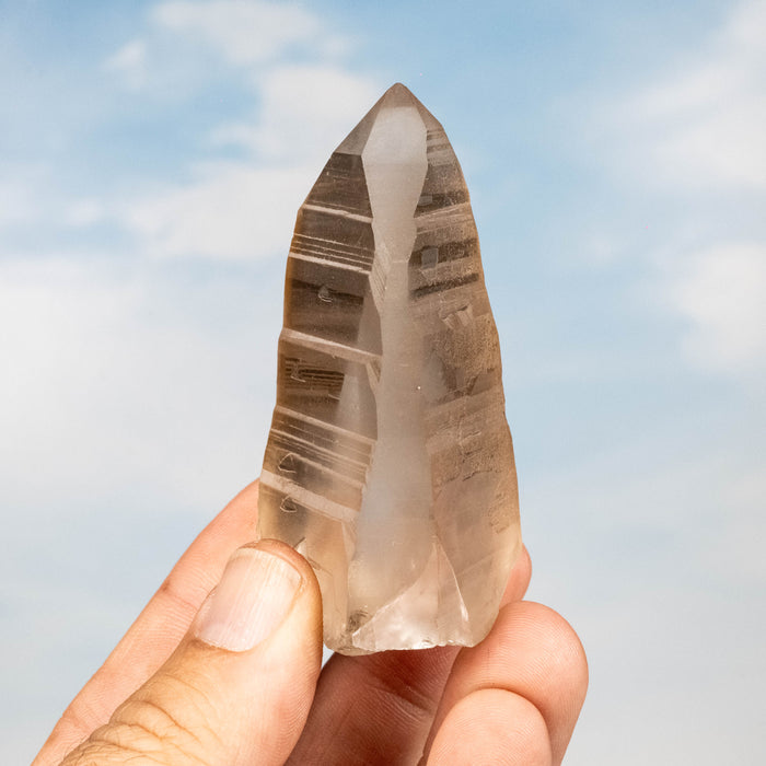 Smoky Lemurian Seed Quartz Crystal 108 g 75x41mm