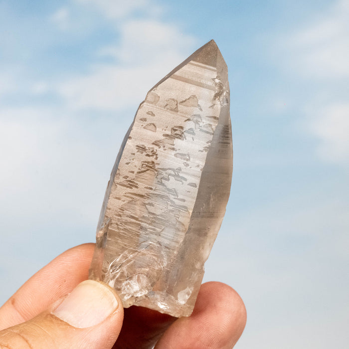 Smoky Lemurian Seed Quartz Crystal 76 g 72x31mm