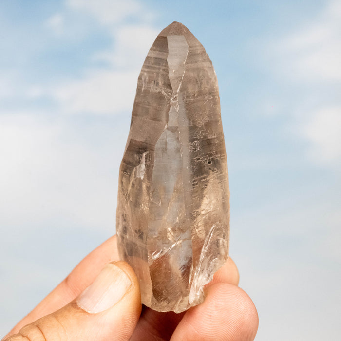 Smoky Lemurian Seed Quartz Crystal 76 g 72x31mm