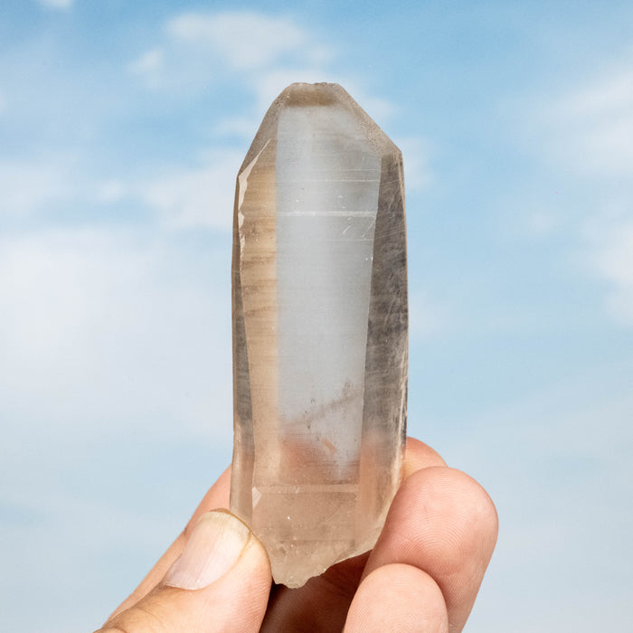 Smoky Lemurian Seed Quartz Crystal 65 g 79x30mm