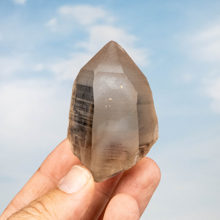 Smoky Lemurian Seed Quartz Crystal 123 g 66x46mm
