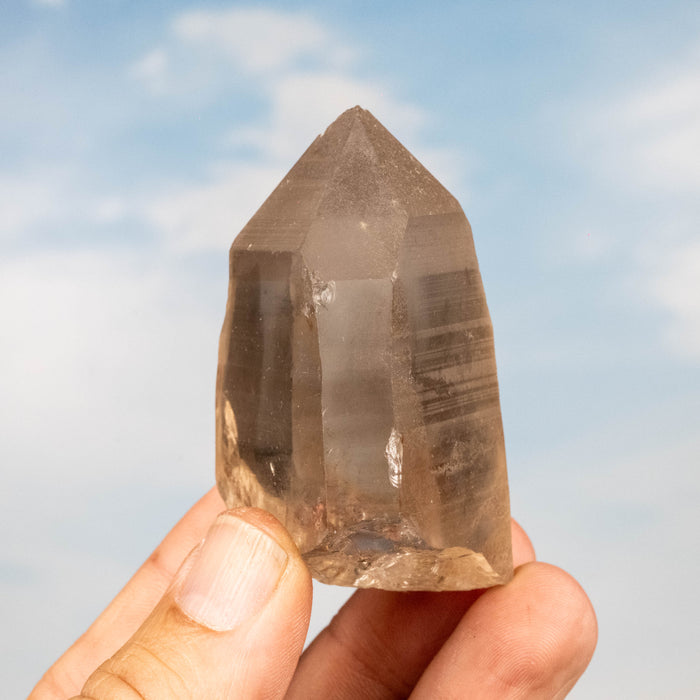 Smoky Lemurian Seed Quartz Crystal 123 g 66x46mm