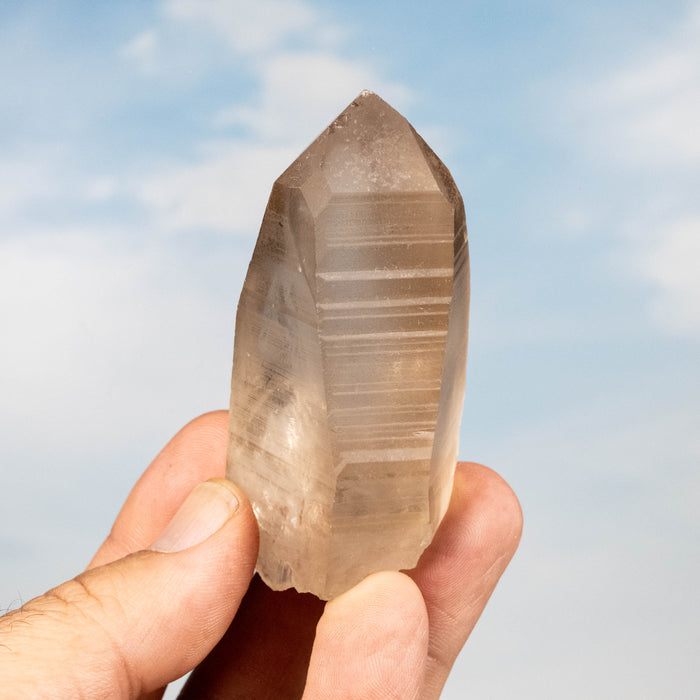 Smoky Lemurian Seed Quartz Crystal 126 g 73x38mm