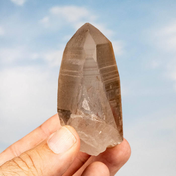 Smoky Lemurian Seed Quartz Crystal 126 g 73x38mm