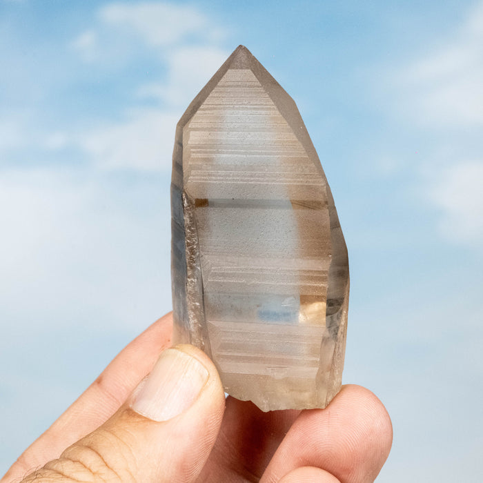 Smoky Lemurian Seed Quartz Crystal 93 g 67x38mm
