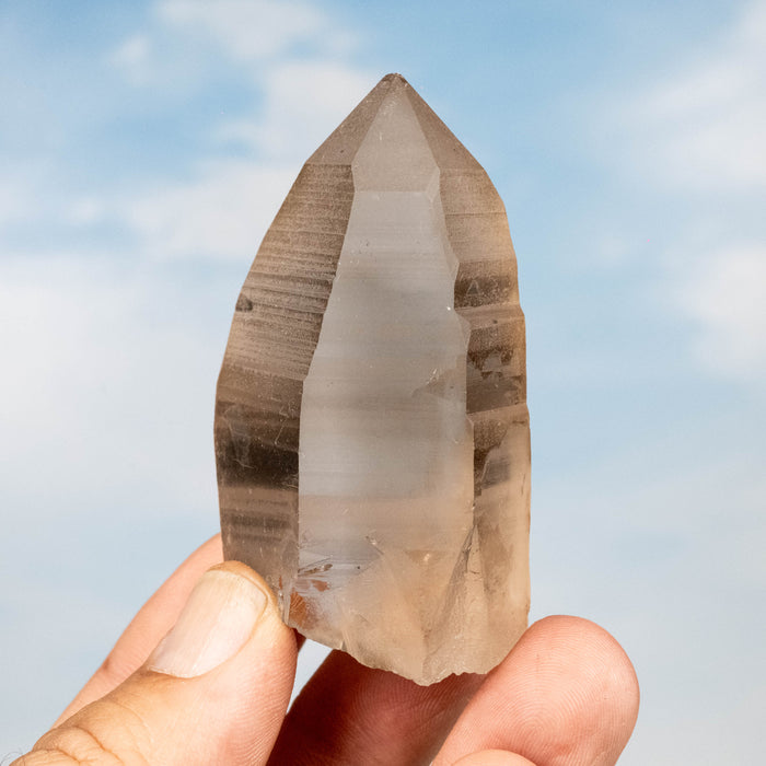 Smoky Lemurian Seed Quartz Crystal 93 g 67x38mm