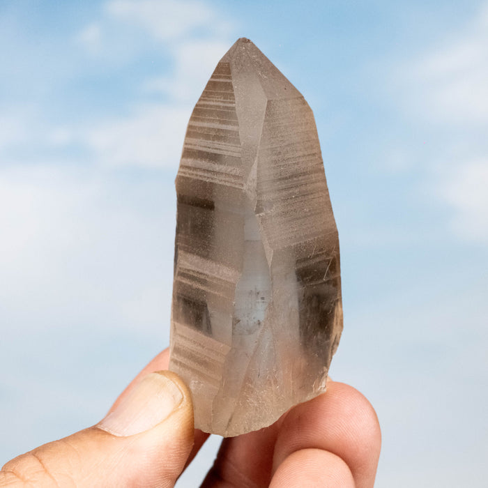 Smoky Lemurian Seed Quartz Crystal 93 g 67x38mm