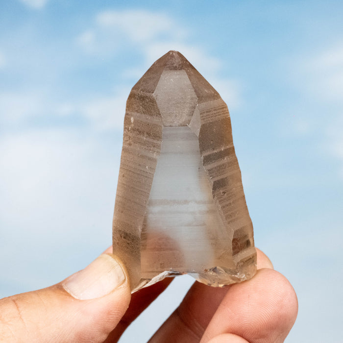 Smoky Lemurian Seed Quartz Crystal 75 g 59x34mm