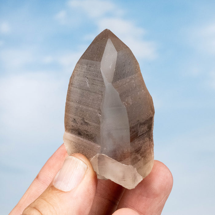 Smoky Lemurian Seed Quartz Crystal 97 g 62x44mm