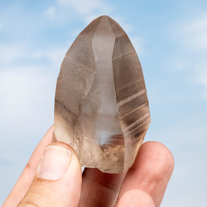Smoky Lemurian Seed Quartz Crystal 97 g 62x44mm