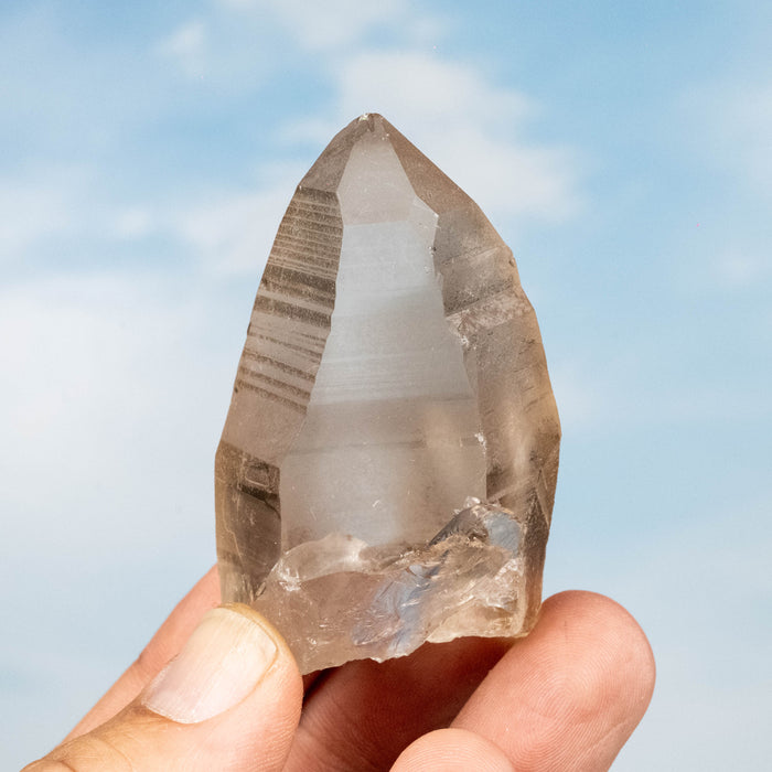 Smoky Lemurian Seed Quartz Crystal 81 g 62x38mm