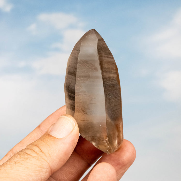 Smoky Lemurian Seed Quartz Crystal 76 g 75x35mm