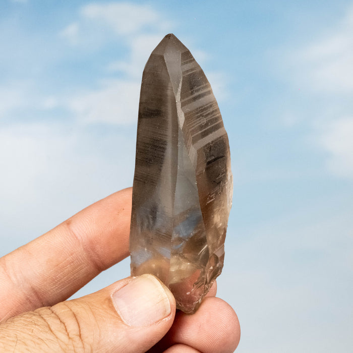 Smoky Lemurian Seed Quartz Crystal 76 g 75x35mm