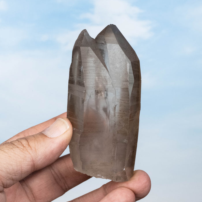 Smoky Lemurian Seed Quartz Crystal 232 g 98x43mm