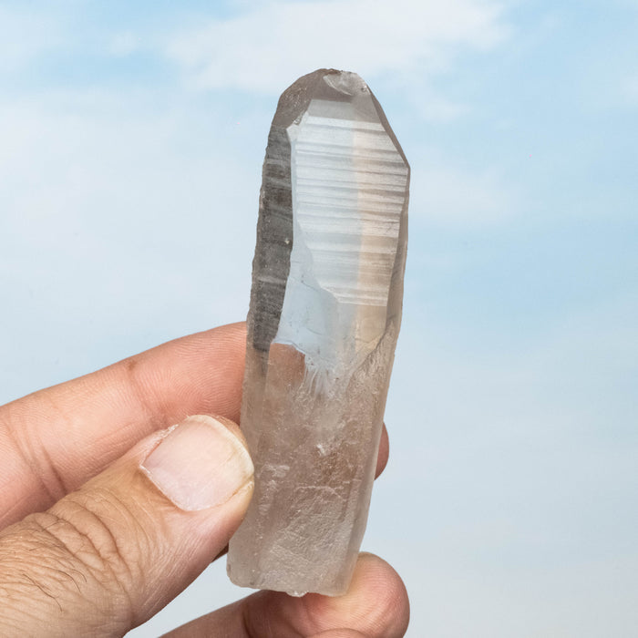 Smoky Lemurian Seed Quartz Crystal 56 g 80x23mm