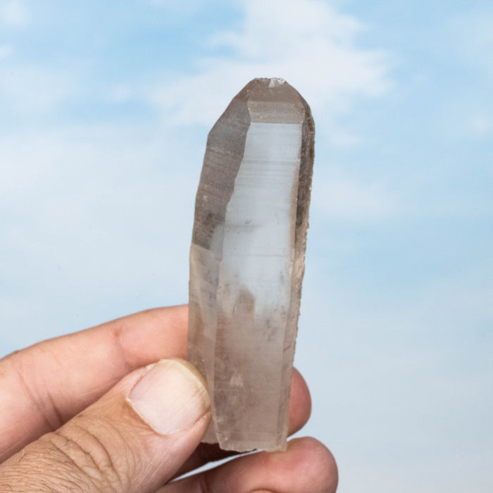 Smoky Lemurian Seed Quartz Crystal 56 g 80x23mm