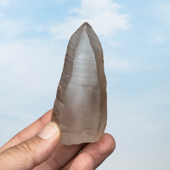 Smoky Lemurian Seed Quartz Crystal 149 g 93x43mm