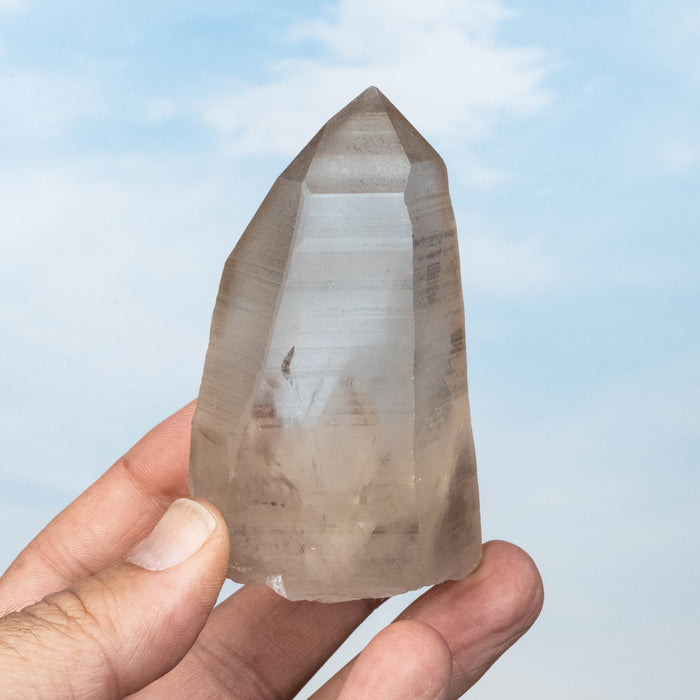 Smoky Lemurian Seed Quartz Crystal 170 g 84x50mm