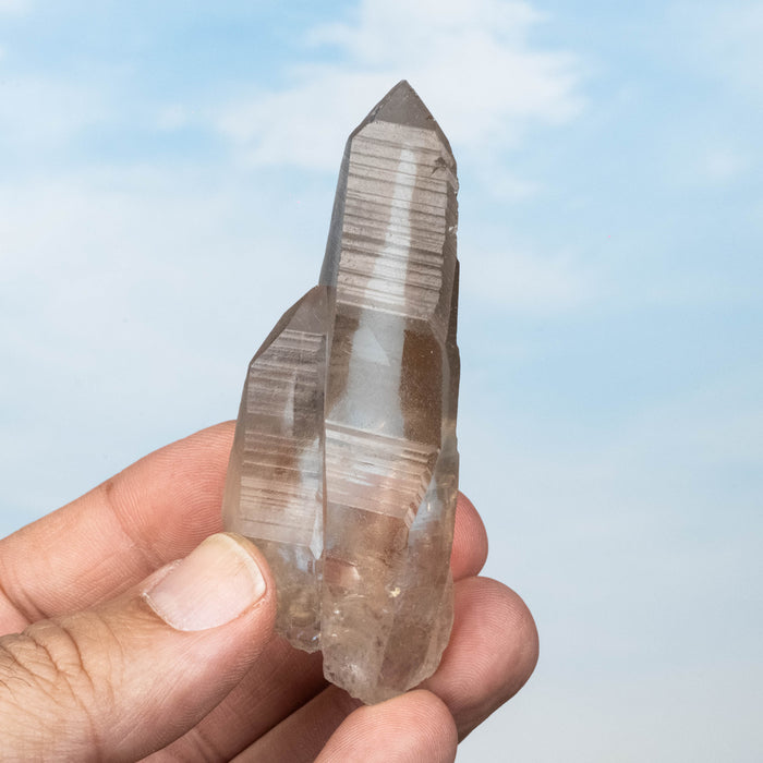 Smoky Lemurian Seed Quartz Crystal 66 g 81x31mm