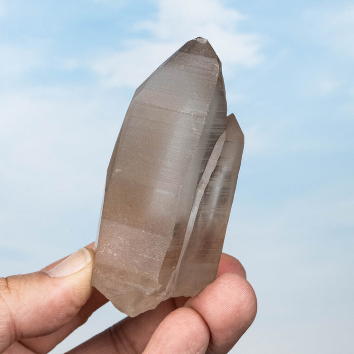 Smoky Lemurian Seed Quartz Crystal 131 g 84x38mm