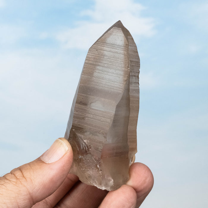 Smoky Lemurian Seed Quartz Crystal 122 g 84x36mm