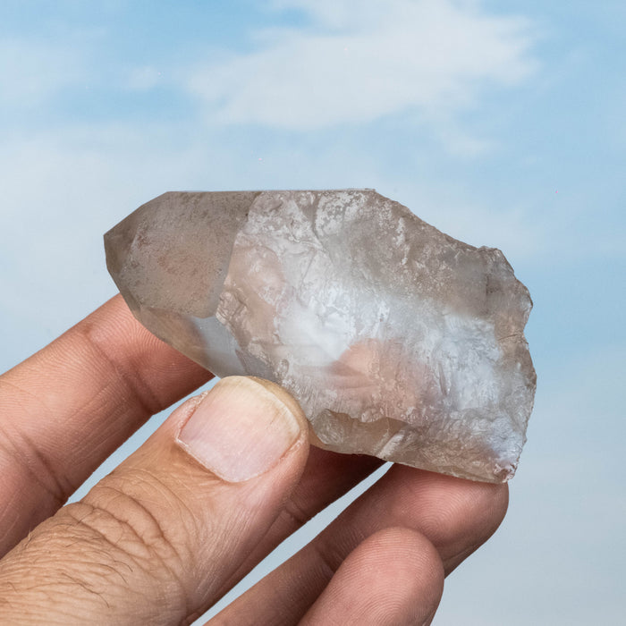 Smoky Lemurian Seed Quartz Crystal 74 g 71x39mm