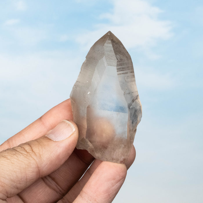 Smoky Lemurian Seed Quartz Crystal 74 g 71x39mm