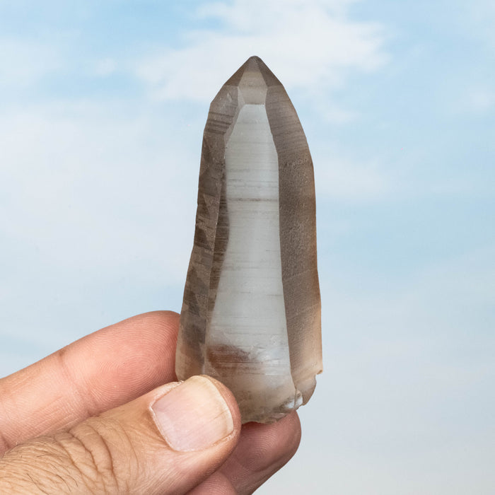Smoky Lemurian Seed Quartz Crystal 64 g 76x30mm