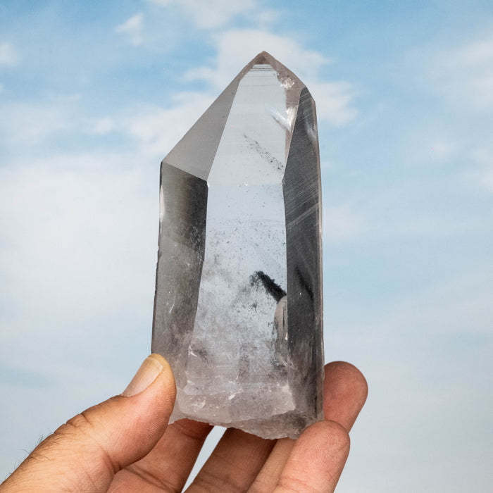 Lemurian Seed Quartz Crystal with Phantom 348 g 124x49mm