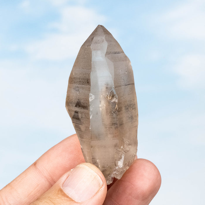 Smoky Lemurian Seed Quartz Crystal 63 g 65x31mm
