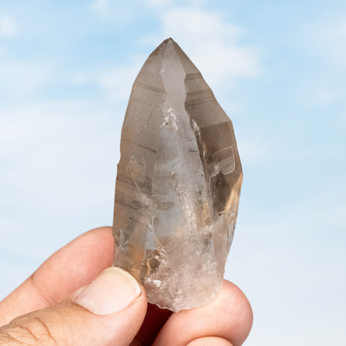 Smoky Lemurian Seed Quartz Crystal 63 g 65x31mm