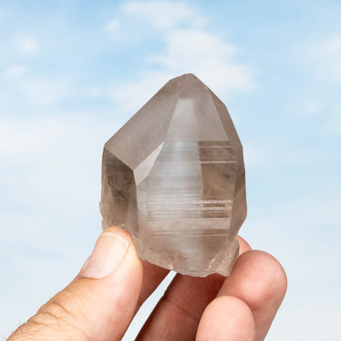 Smoky Lemurian Seed Quartz Crystal 102 g 64x41mm