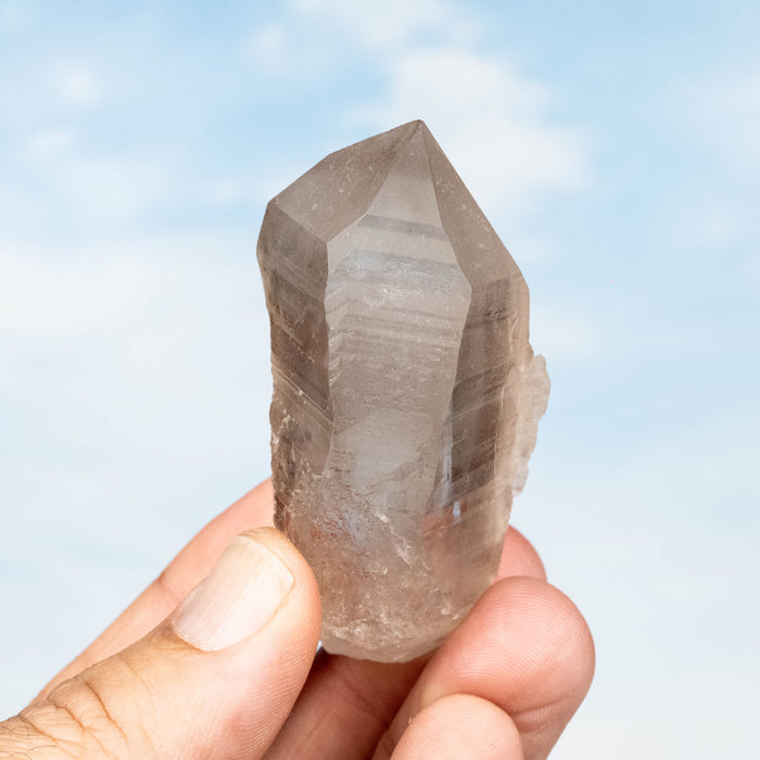 Smoky Lemurian Seed Quartz Crystal 73 g 69x37mm