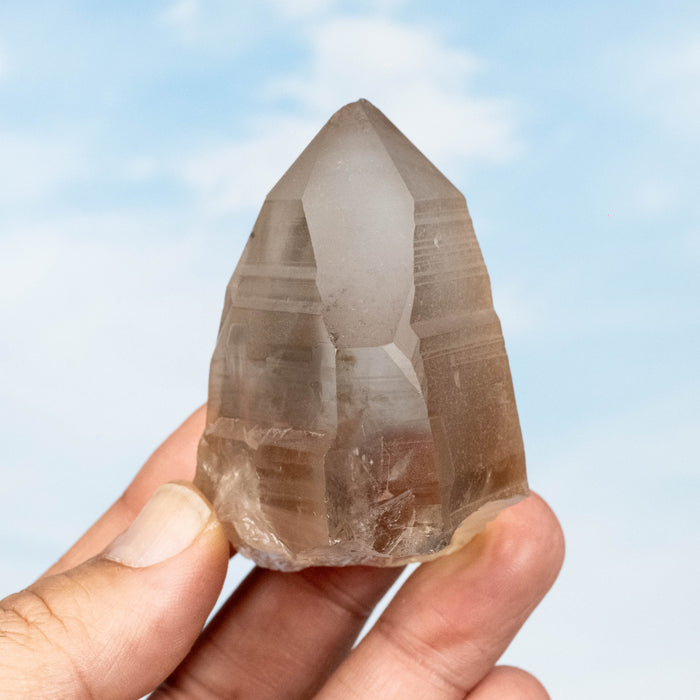Smoky Lemurian Seed Quartz Crystal 133 g 66x50mm