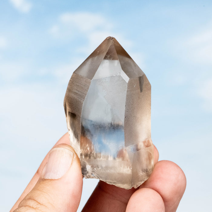 Smoky Lemurian Seed Quartz Crystal 93 g 58x44mm