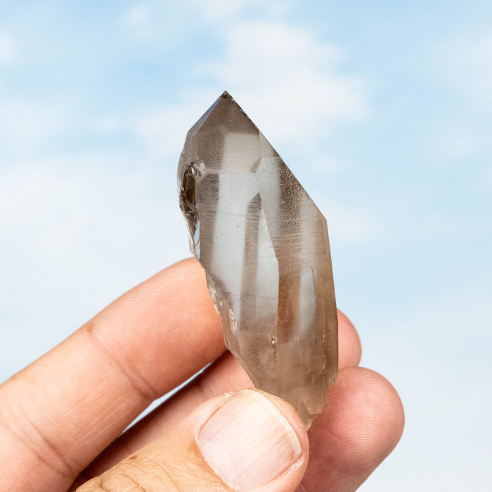 Smoky Lemurian Seed Quartz Crystal 50 g 61x28mm