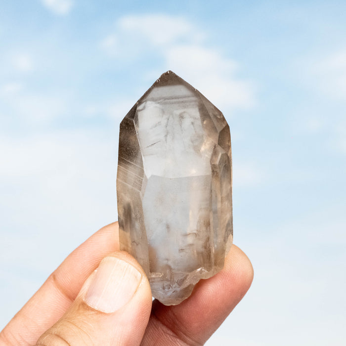 Smoky Lemurian Seed Quartz Crystal 50 g 61x28mm