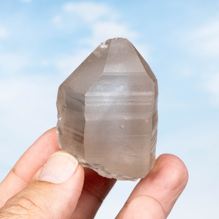 Smoky Lemurian Seed Quartz Crystal 102 g 57x41mm