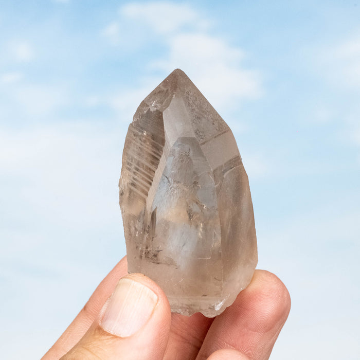 Smoky Lemurian Seed Quartz Crystal 88 g 62x39mm