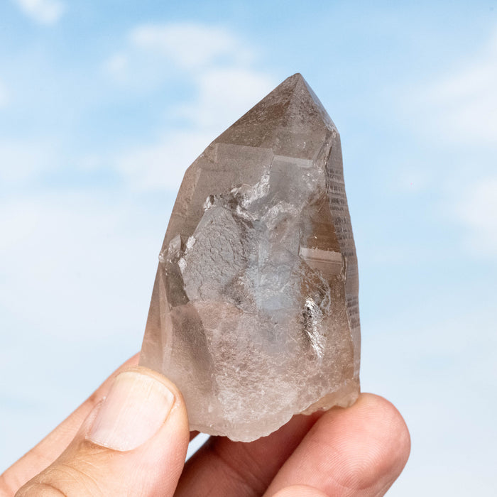 Smoky Lemurian Seed Quartz Crystal 88 g 62x39mm