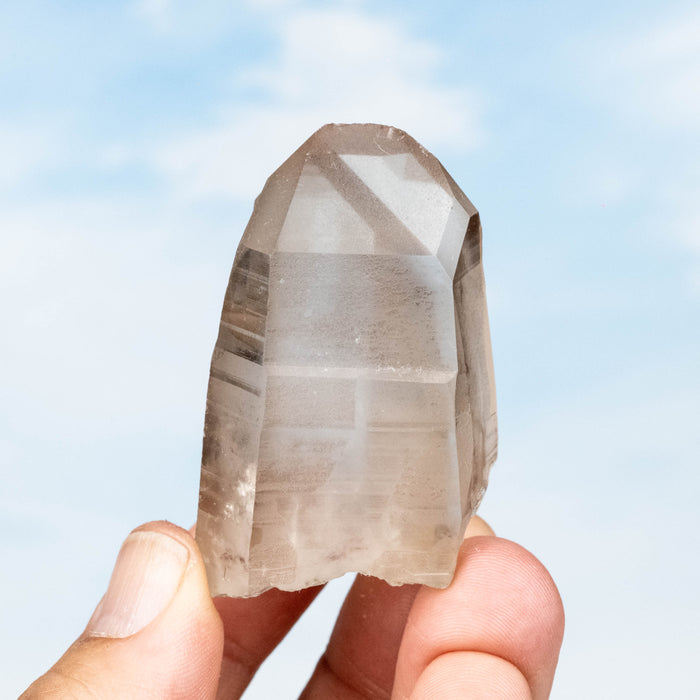 Smoky Lemurian Seed Quartz Crystal 81 g 59x39mm